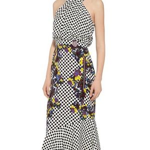 Saloni ruby dress silk new